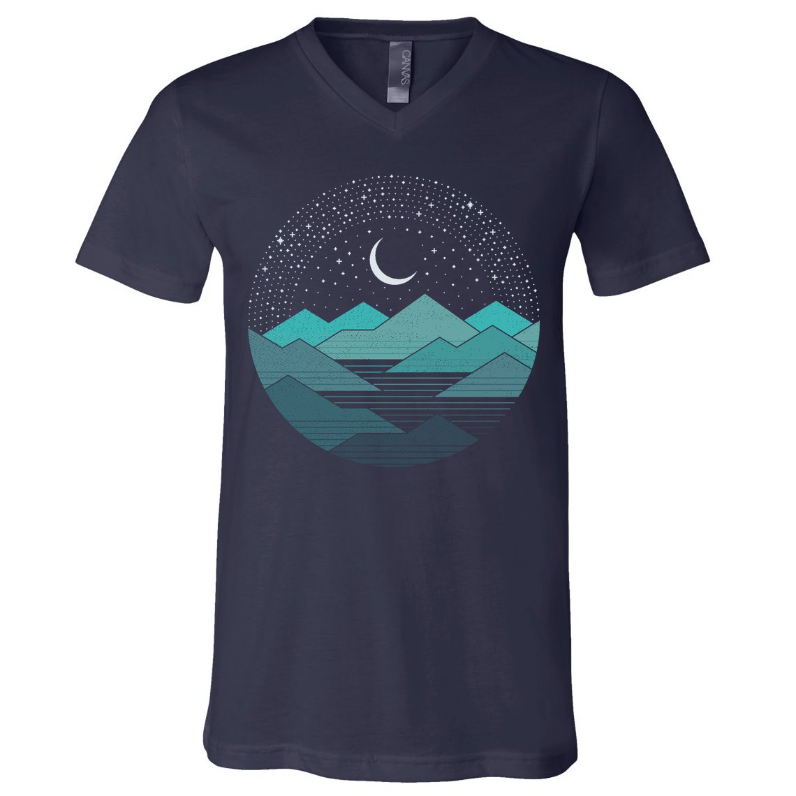 Mountain Moonlight V-Neck T-Shirt