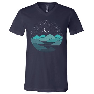 Mountain Moonlight V-Neck T-Shirt