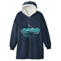 Mountain Moonlight Hooded Wearable Blanket