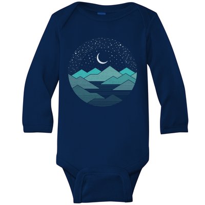 Mountain Moonlight Baby Long Sleeve Bodysuit