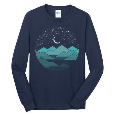 Mountain Moonlight Tall Long Sleeve T-Shirt