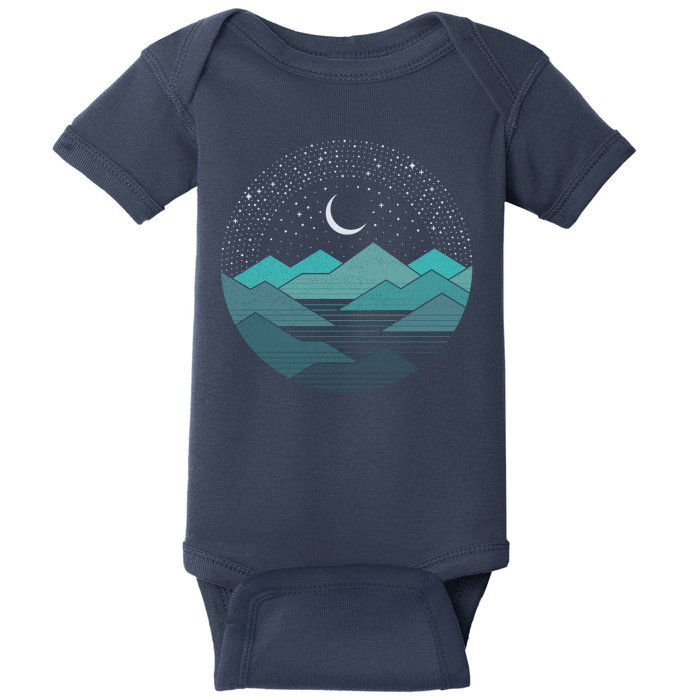 Mountain Moonlight Baby Bodysuit