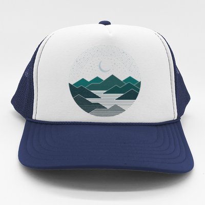 Mountain Moonlight Trucker Hat