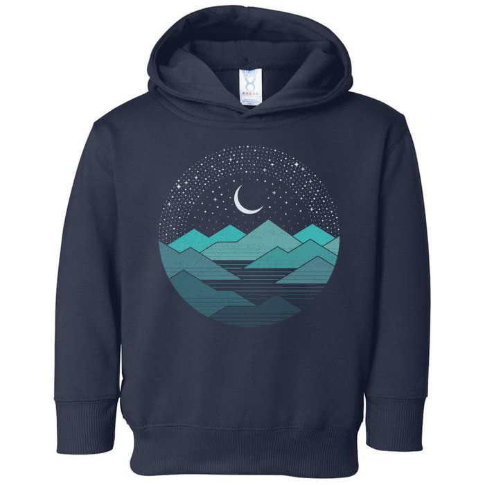 Mountain Moonlight Toddler Hoodie