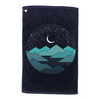 Mountain Moonlight Golf Towel