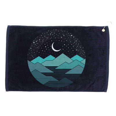 Mountain Moonlight Grommeted Golf Towel