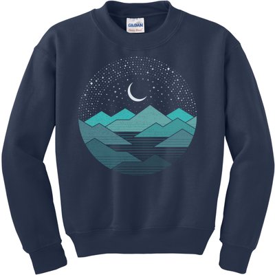 Mountain Moonlight Kids Sweatshirt