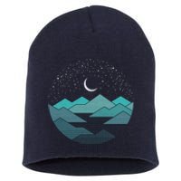 Mountain Moonlight Short Acrylic Beanie