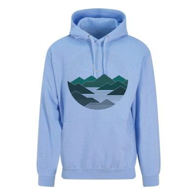 Mountain Moonlight Unisex Surf Hoodie