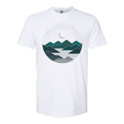 Mountain Moonlight Softstyle® CVC T-Shirt