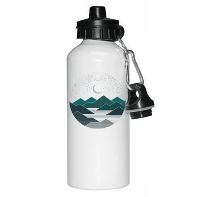 Mountain Moonlight Aluminum Water Bottle