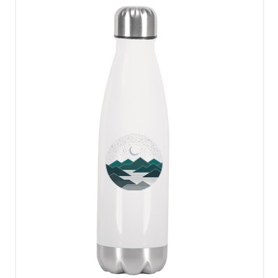 Mountain Moonlight Stainless Steel Insulated Water Bottle