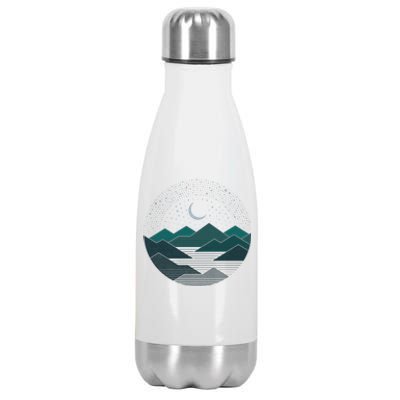 Mountain Moonlight Stainless Steel Insulated Water Bottle