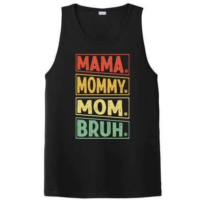 Mama Mommy Mom Bruh Mothers Day 2024 Vintage Funny Mother PosiCharge Competitor Tank