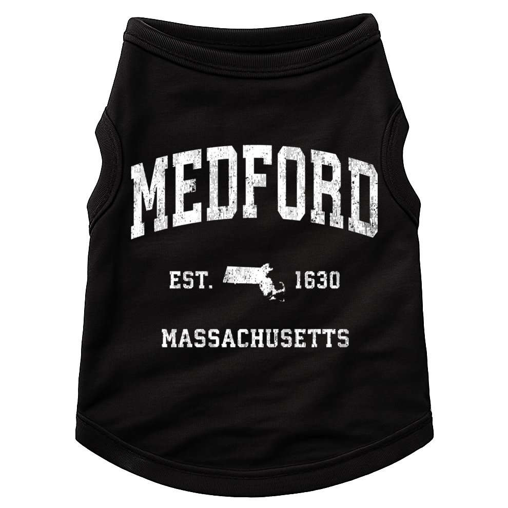 Medford Massachusetts Ma Vintage Athletic Sports Doggie Tank