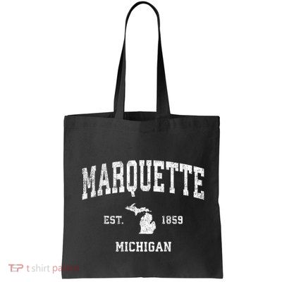 Marquette Michigan Mi Vintage Sports Bag