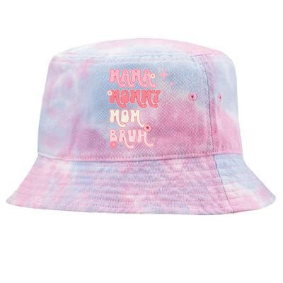 Mama Mommy Mom Bruh Fuuny Boho Mom Tie-Dyed Bucket Hat