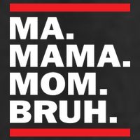 Ma Mama Mom Bruh 7 Panel Mesh Trucker Snapback Hat