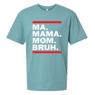 Ma Mama Mom Bruh Sueded Cloud Jersey T-Shirt