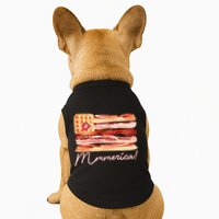 Mmmerica Bacon Waffle Merica Flag Doggie Tank