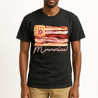 Mmmerica Bacon Waffle Merica Flag Tall T-Shirt