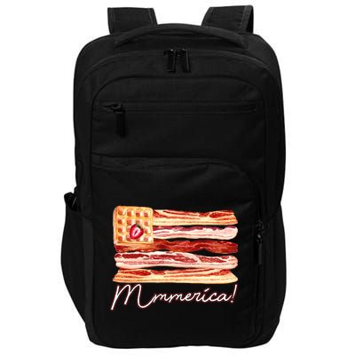 Mmmerica Bacon Waffle Merica Flag Impact Tech Backpack