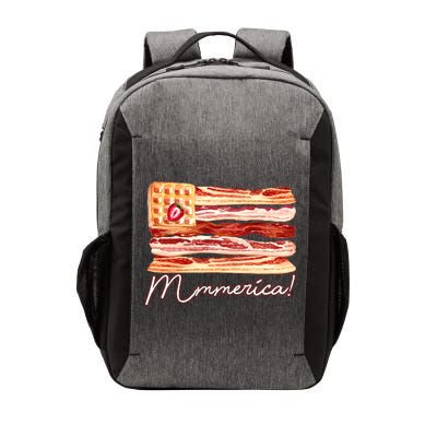 Mmmerica Bacon Waffle Merica Flag Vector Backpack