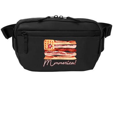 Mmmerica Bacon Waffle Merica Flag Crossbody Pack