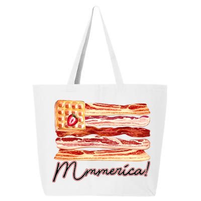 Mmmerica Bacon Waffle Merica Flag 25L Jumbo Tote