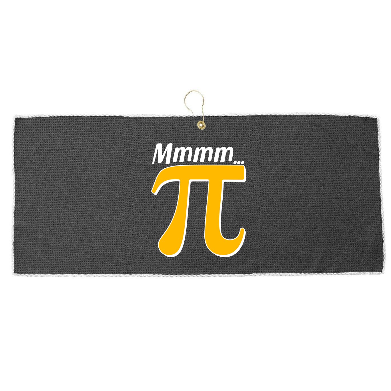 Mmmm Pi 3.14 Large Microfiber Waffle Golf Towel