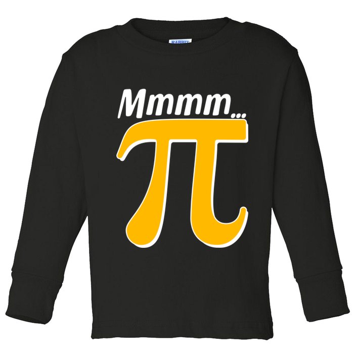 Mmmm Pi 3.14 Toddler Long Sleeve Shirt