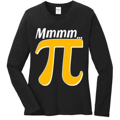 Mmmm Pi 3.14 Ladies Long Sleeve Shirt