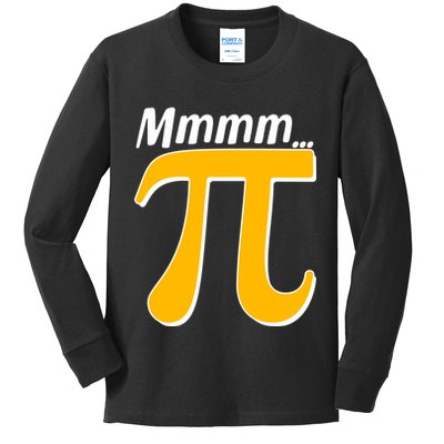 Mmmm Pi 3.14 Kids Long Sleeve Shirt