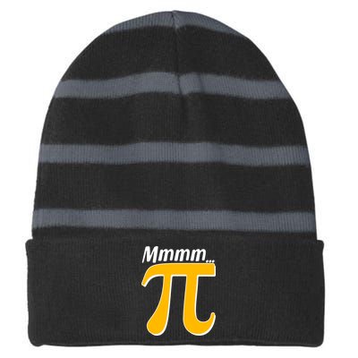 Mmmm Pi 3.14 Striped Beanie with Solid Band