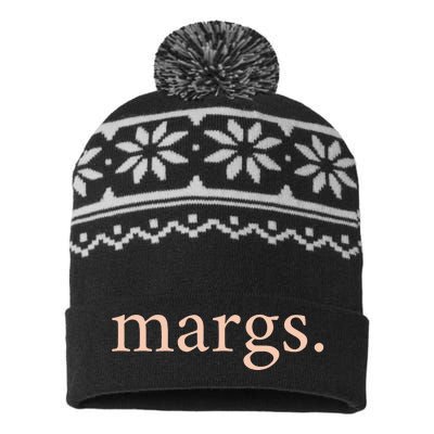 Margs Mamacita Needs A Margarita USA-Made Snowflake Beanie