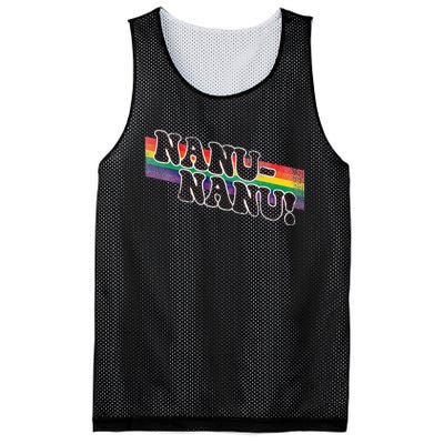 Mork & Mindy Nanu Rainbow Mesh Reversible Basketball Jersey Tank