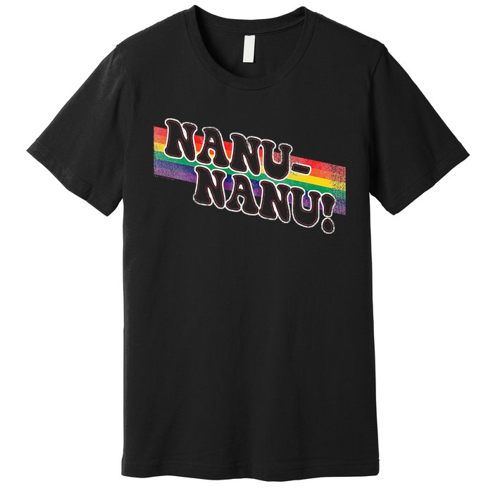 Mork & Mindy Nanu Rainbow Premium T-Shirt