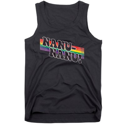 Mork & Mindy Nanu Rainbow Tank Top