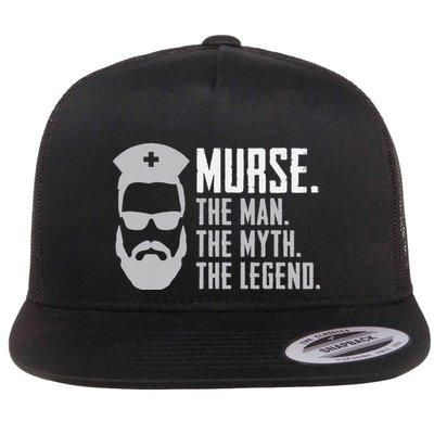 Murse Male Nurse Rn Lpn Cna Flatbill Hat