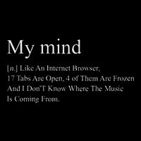 M.Y Mind [N.] Like An Internet Browser Quote Drawstring Bag