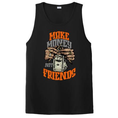 Make Money Not Friends Olive Army Solar Orange Color Match PosiCharge Competitor Tank