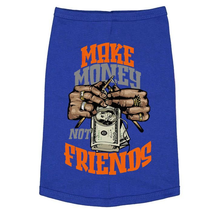 Make Money Not Friends Olive Army Doggie Tank