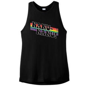 Mork & Mindy Nanu Rainbow Ladies PosiCharge Tri-Blend Wicking Tank