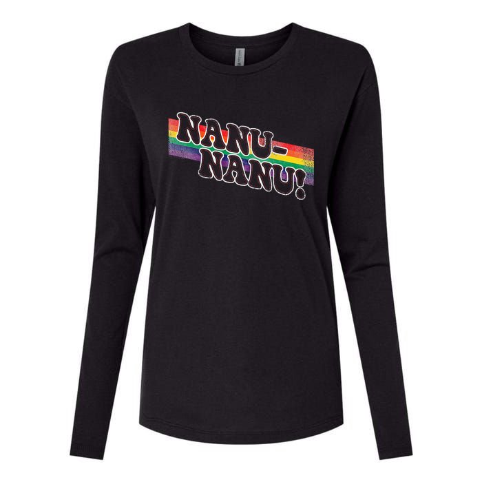 Mork & Mindy Nanu Rainbow Womens Cotton Relaxed Long Sleeve T-Shirt