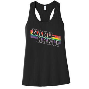 Mork & Mindy Nanu Rainbow Women's Racerback Tank