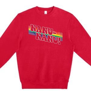 Mork & Mindy Nanu Rainbow Premium Crewneck Sweatshirt