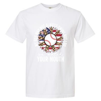 My May Not Always Swing But I Do So Watch Your Mouth Mom Great Gift Garment-Dyed Heavyweight T-Shirt