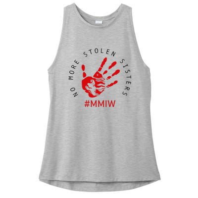 Mmiw Missing Native American Indigenous Women Sisters Red Ladies PosiCharge Tri-Blend Wicking Tank