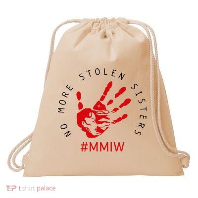 Mmiw Missing Native American Indigenous Women Sisters Red Drawstring Bag