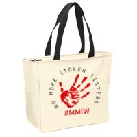 Mmiw Missing Native American Indigenous Women Sisters Red Zip Tote Bag